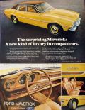 1973 Ford Maverick Ad ~ New Kind of Luxury