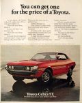 1972 Toyota Celica ST Ad ~ For the Price of a Toyota