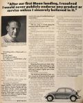 1972 VW Volkswagen Beetle Bug Ad ~ Buzz Aldrin