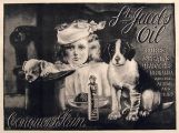 1894 St. Jacob's Oil Ad ~ Dog & Child with Bandages