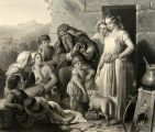 The Lesson of Passover Antique Print