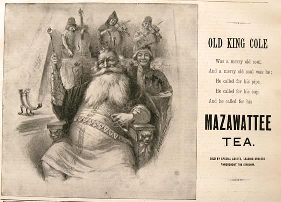 1894 Mazawattee Tea Company Ad ~ Old King Cole