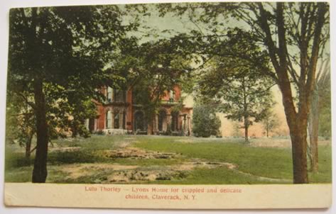 Lulu Thorley Lyons Home for Crippled Children ~ Claverack, NY Postcard