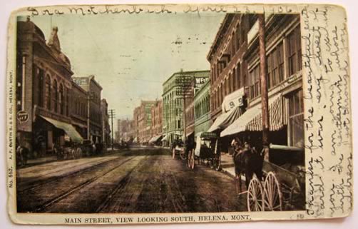 Helena, MT Postcard ~ Main Street Looking South