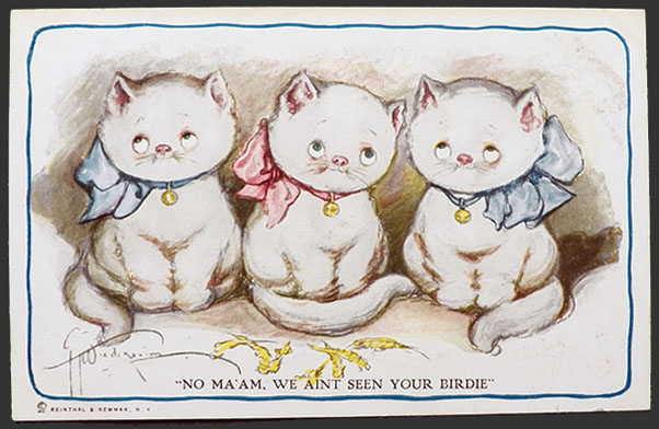 Grace Wiederseim Postcard ~ We Ain't Seen Your Birdie