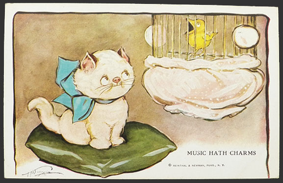 Grace Wiederseim Postcard ~ Music Hath Charms