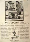 1928 Manning Bowman Ad ~ Vintage Waffle Iron & Toaster