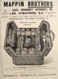 1897 Mappin Brothers Ad ~ Crocodile Dressing Bag