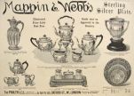 1892 Mappin & Webb Ad ~ Tea Service & More
