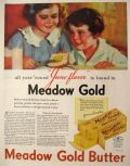 1934 Meadow Gold Butter Ad ~ Andrew Loomis Art
