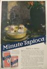 1919 Minute Tapioca Ad ~ Tapioca Cream Recipe