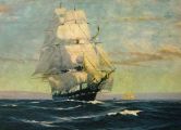 1927 Sailing Ship Vintage Print ~ Gordon Grant
