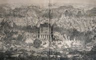 1853 Ancient Jerusalem Birdseye View Large Print