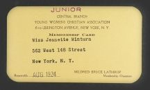 Original 19214 TWCA Membership Card ~ Ballard School