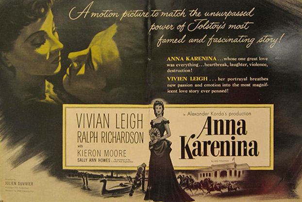 Anna Karenina, Vivien Leigh 1948 Vintage Movie Ad