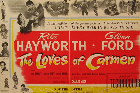 The Love of Carmen Rita Hayworth 1948 Movie Ad