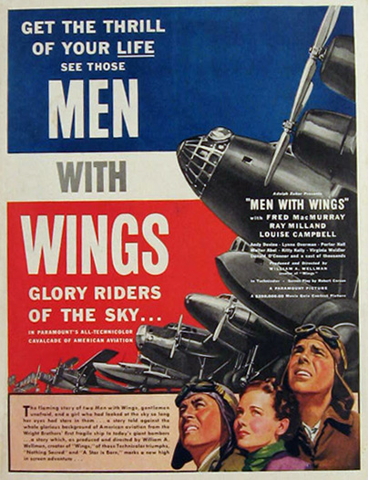 Men With Wings 1938 Vintage Movie Ad
