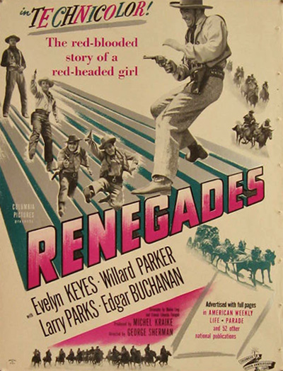 Renegades Evelyn Keyes 1946 Movie Ad