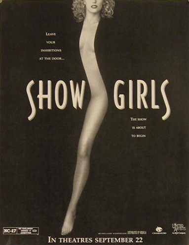 Showgirls Elizabeth Berkley 1995 Vintage Movie Ad