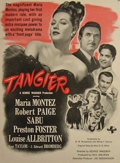 Tangier Maria Montez 1946 Vintage Movie Ad
