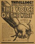 The Voice on the Wire Serial 1917 Silent Movie Ad