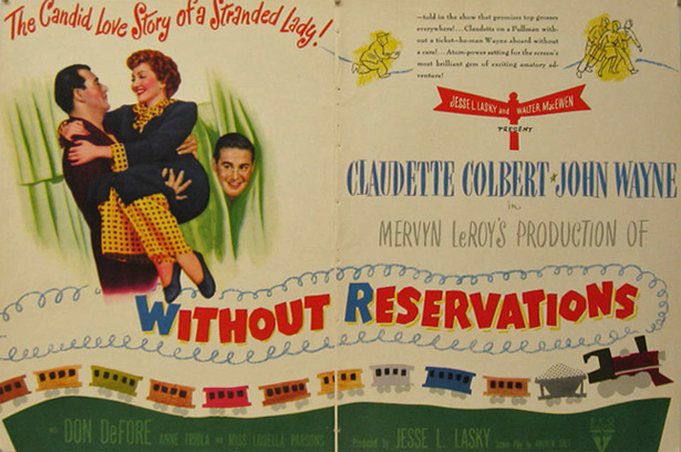 Without Reservations John Wayne 1946 Movie Ad