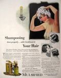 1929 Mulsified Shampoo Ad ~ Earl Christy