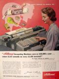 1956 National Cash Register Ad ~ Tootsie Roll