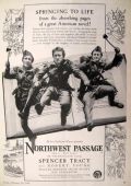 1940 Movie Ad ~ Northwest Passage ~ Spencer Tracy