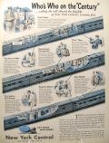 1945 New York Central Railroad Ad ~ Job Descriptions on Wartime Fleet