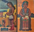 Vintage 1940's Blue Feather Indian Paper Dolls ~ Samuel Lowe ~ Original, Uncut