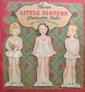 1943 Three Little Sisters Statuette Paper Dolls ~ Original, Uncut ~ Whitman