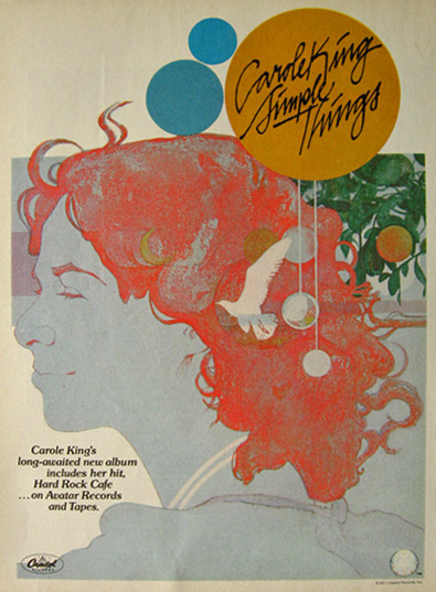 1977 Carole King Simple Things Promo Ad