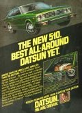 1977 Vintage Datsun 510 Car Ad ~ Bigger Than The Small Cars