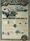 1976 Datsun F-10 Ad ~ New Front Wheel Drive