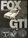 1978 Audi Fox Limited Edition GTI Ad