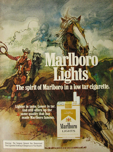 1976 Vintage Marlboro Cigarettes Illustrated Ad