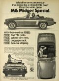 1976 Vintage MG Midget Special Ad