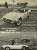 1977 MGB Car Ad ~ Like Flying