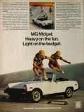 1978 MG Midget Car Ad ~ Skateboarders