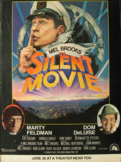 1976 Mel Brooks "Silent Movie" Movie Ad