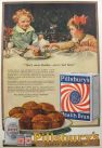 1919 Pillsbury's Health Bran Ad ~ Brother and Sister