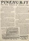 1906 Pinehurst NJ Land Lot Sale Ad ~ New Suburb of Atlantic City
