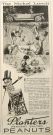 1924 Planters Pennant Peanuts Ad ~ Picnickers