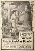 1904 Pope Bicycle Ad ~ Mom Gets Flowers