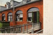 New Orleans, LA Row House Postcard