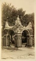 West Bend, IA Postcard ~ Grotto Grounds Entrance