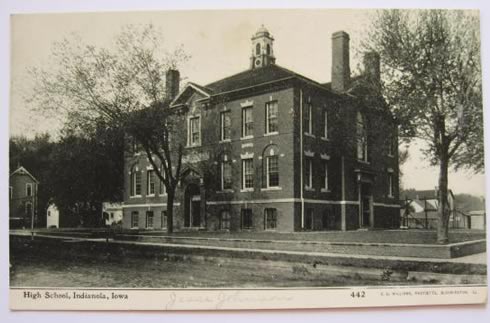 Indianola, IA High School Postcard
