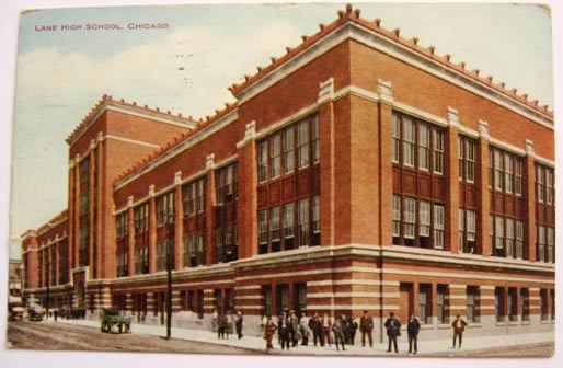 Lane High School, Chicago, IL Postcard