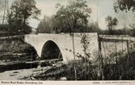 Greensburg IN Postcard ~ Madison Road Bridge